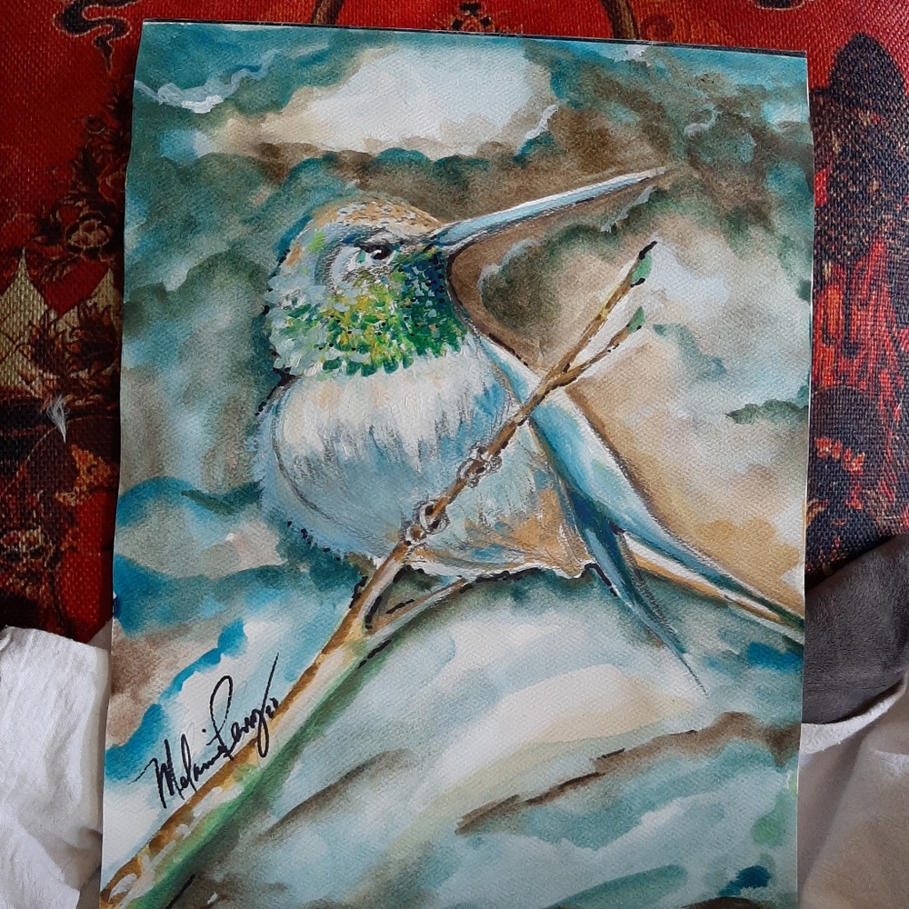 Watercolor 8x10 Hummer